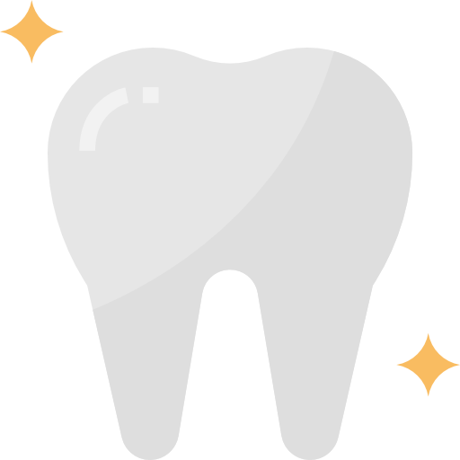 Clean tooth illustration icon for restorative dentistry